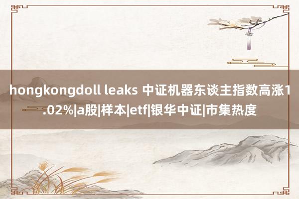 hongkongdoll leaks 中证机器东谈主指数高涨1.02%|a股|样本|etf|银华中证|市集热度